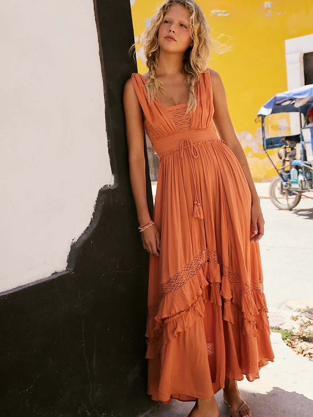 Free People Terracotta Maxi Dress
